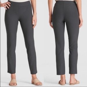 Eileen Fisher Textured Stretch Crepe Ankle Pants